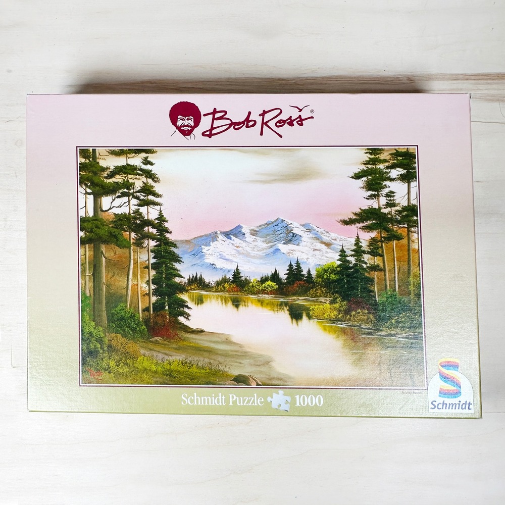 Bob Ross Autumn Fantasy 1000 Pc Puzzle Schmidt 57334 Complete 2004 Vintage‎